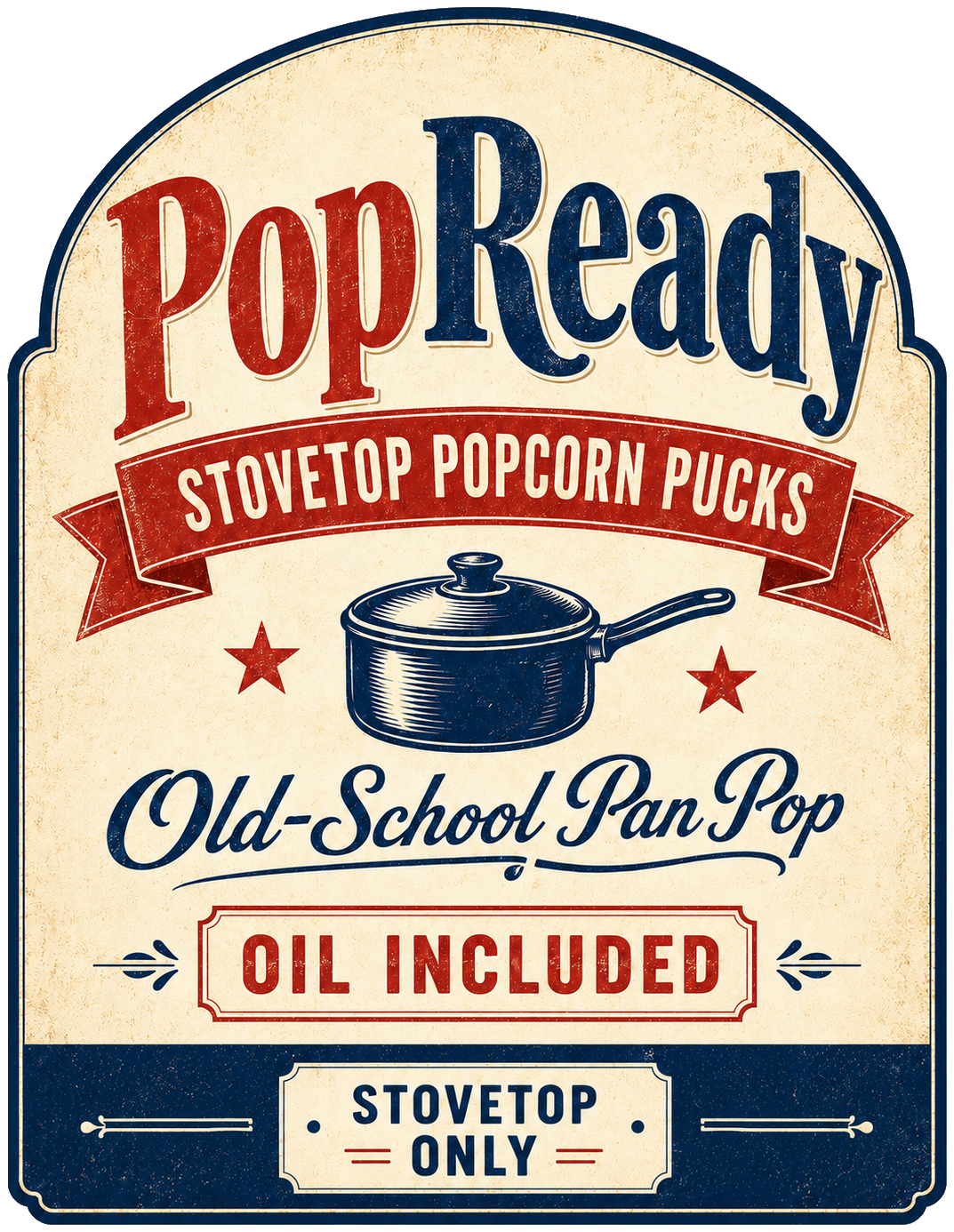 PopReady Stovetop Popcorn Pucks logo